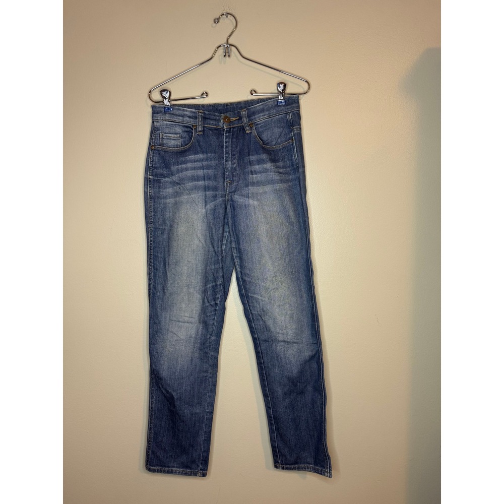 Blank NYC Women Straight Leg Jeans Medium Wash Stretch Denim Size 25 8X-1339